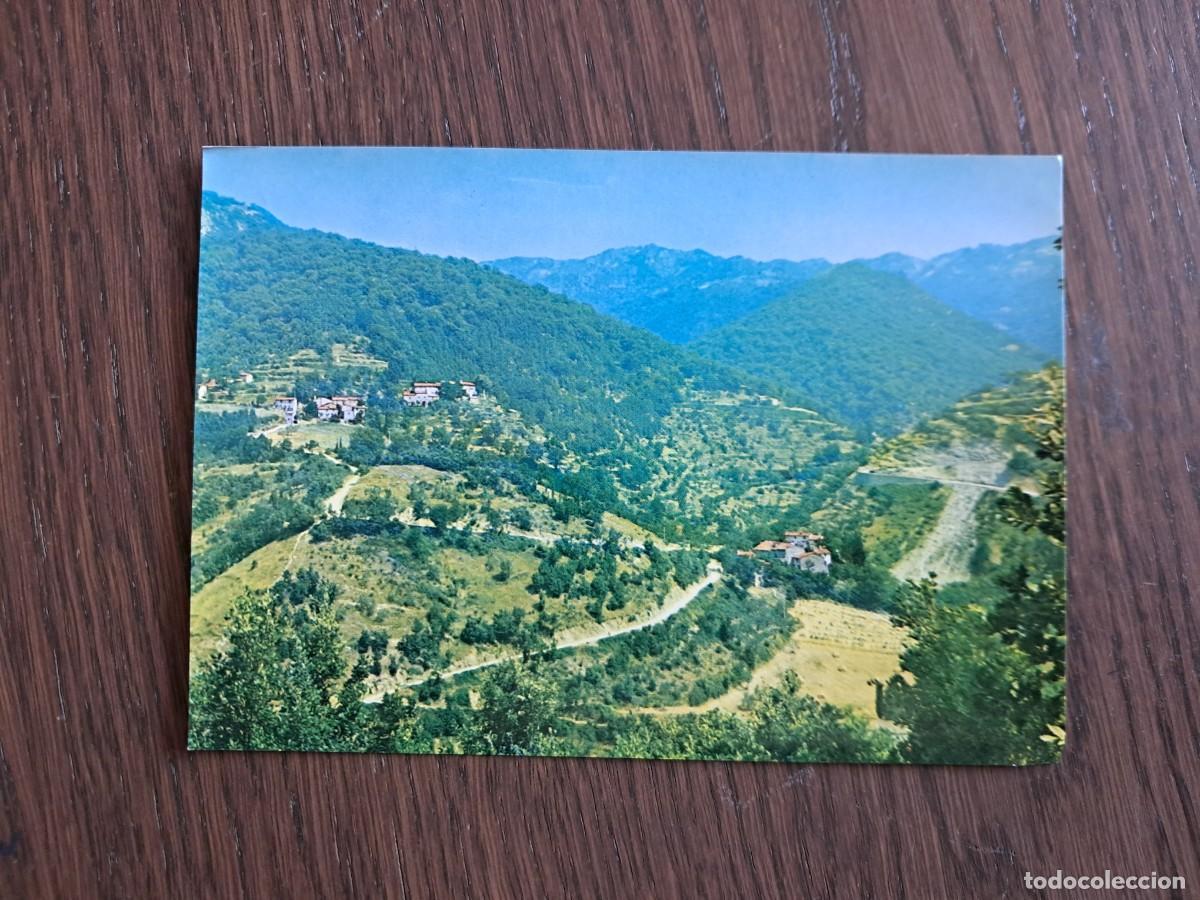 Radios antiguas: postal QSL radioaficionados, vista panor&aacute;mica, Vicchio - villore. Italia, a&ntilde;o 1975.