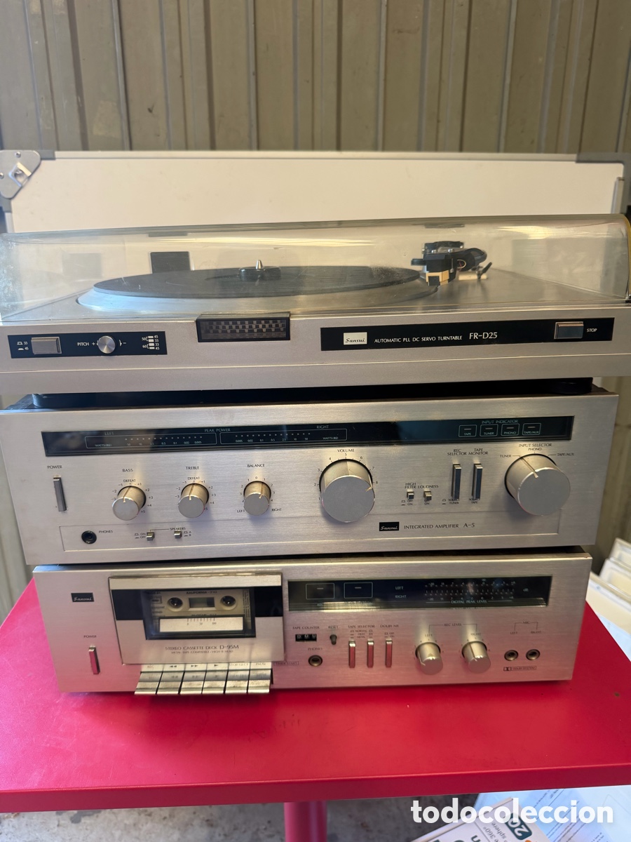 Radio antiche: Equipo Hi-Fi Sansui A-5 + FR-D25