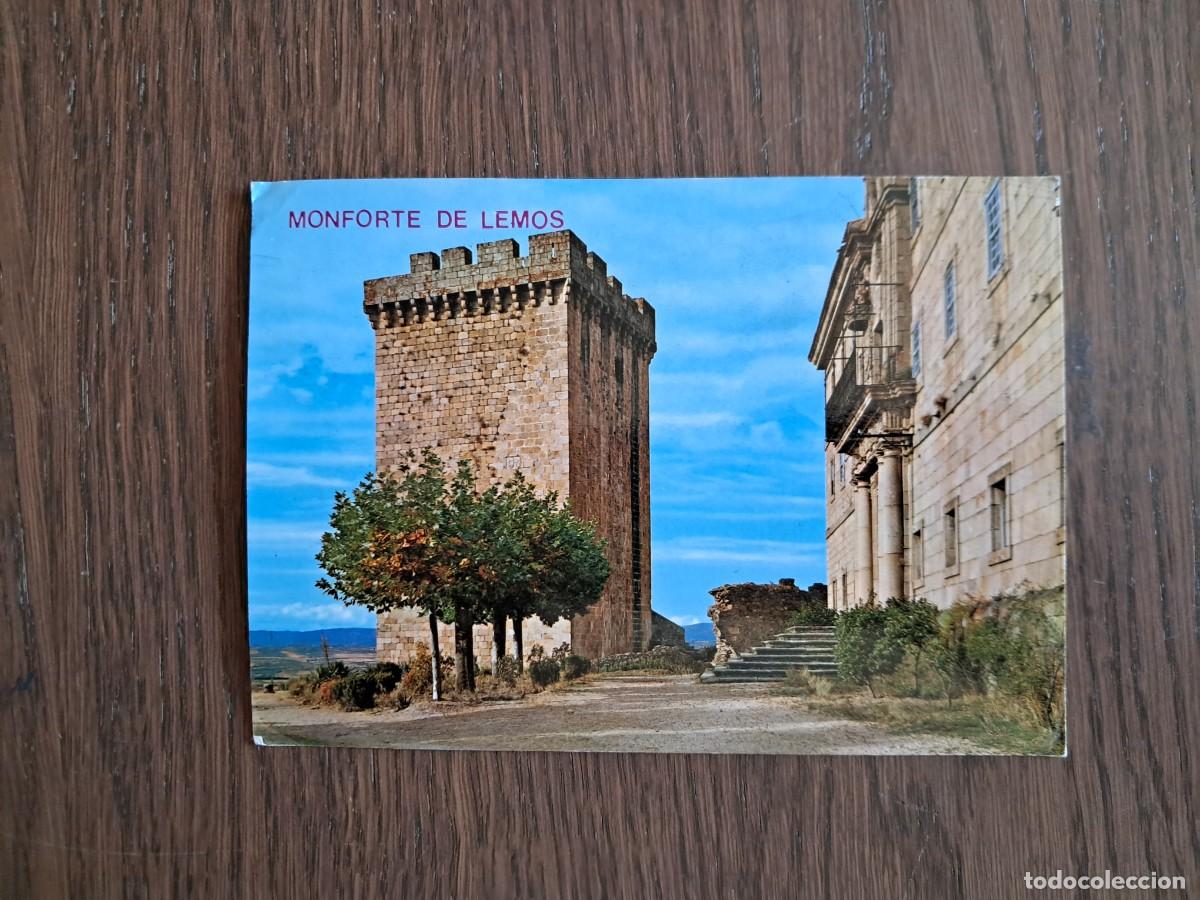 Radios antiguas: postal QSL radioaficionados, castillo de los condes de Lemos, Monforte de Lemos, a&ntilde;o 1974.
