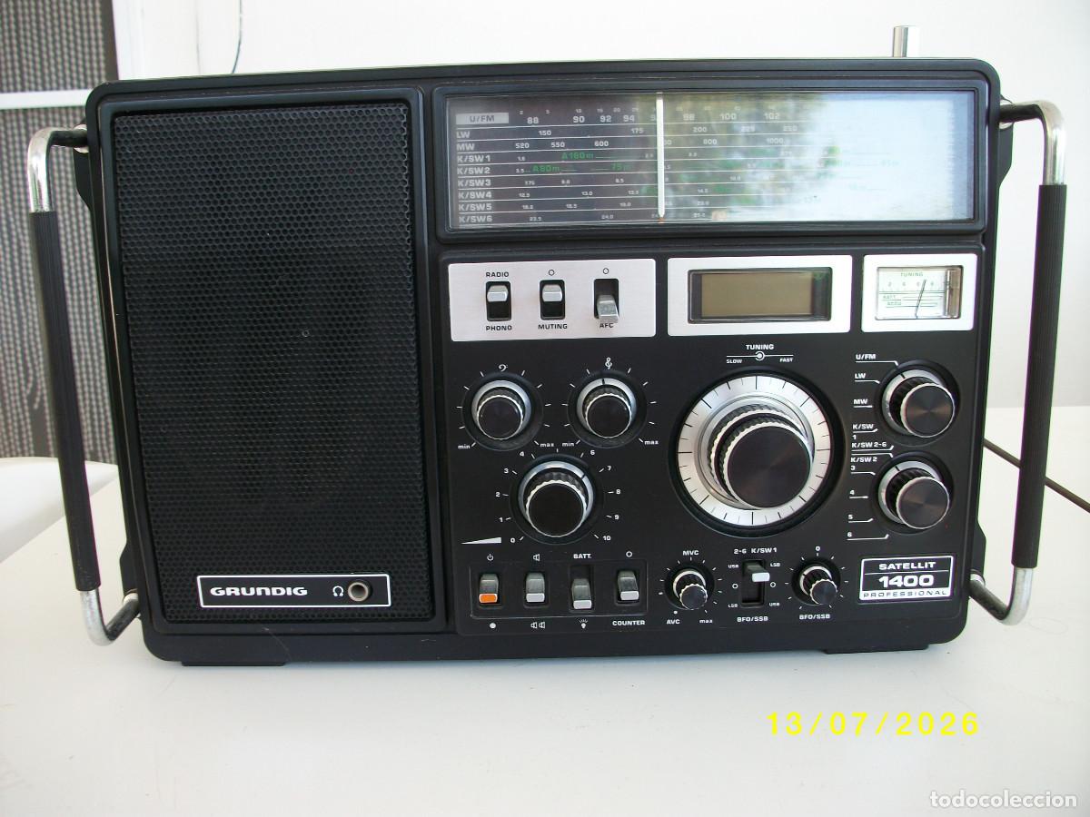 Radios antiguas: ANTIGUA RADIO MULTIBANDA CLASICA GRUNDIG SATELLIT 1400 PROFESIONAL