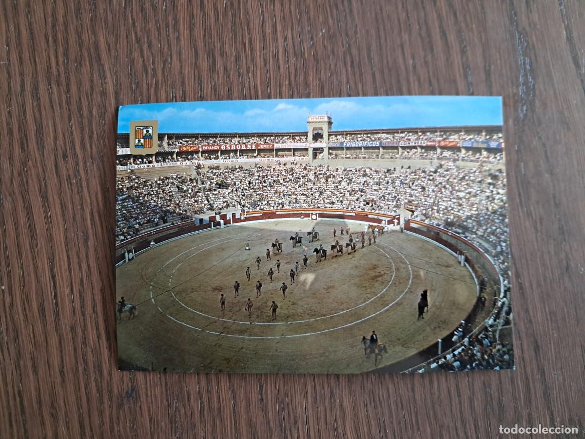 Radios antiguas: postal QSL radioaficionados, plaza de toros de Palma de Mallorca, a&ntilde;o 1963