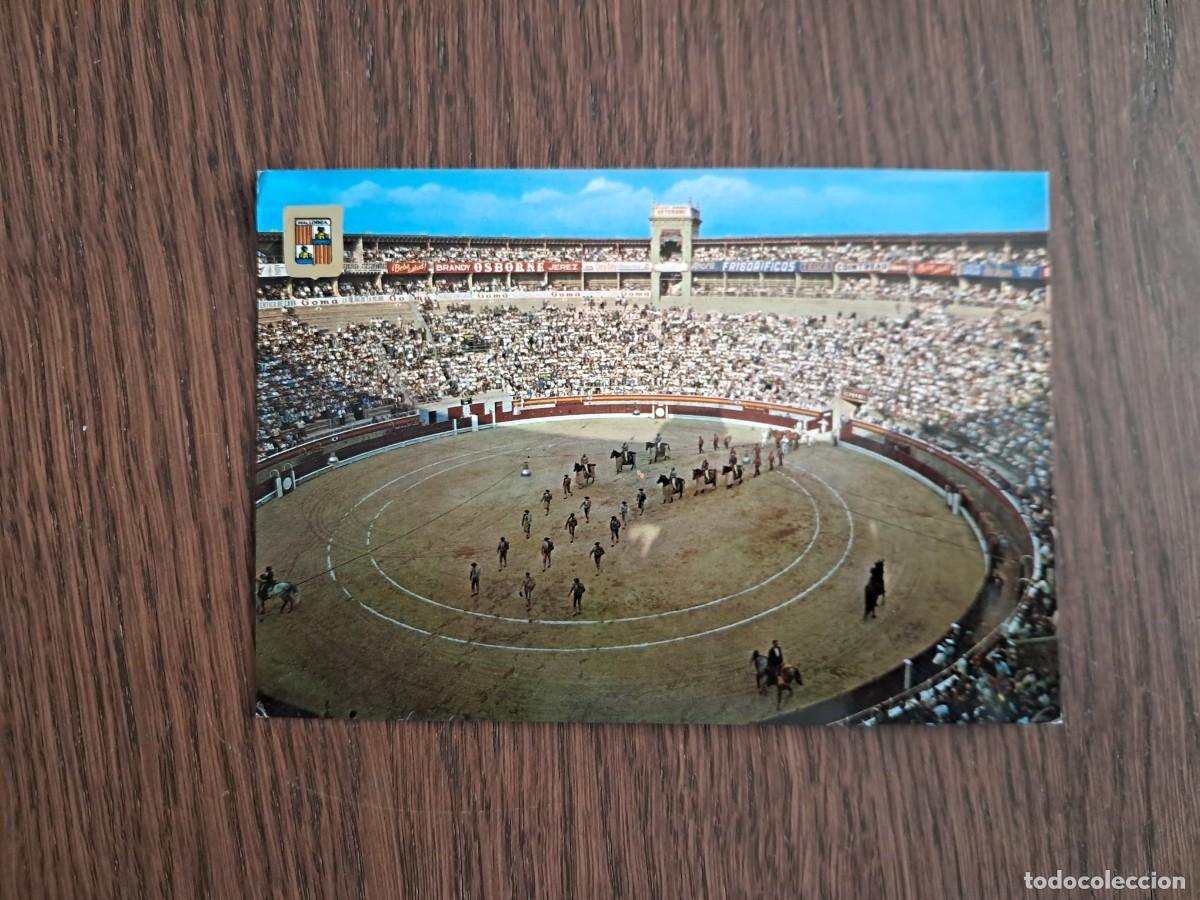 Radios antiguas: postal QSL radioaficionados, Plaza de toros de Palma de Mallorca, a&ntilde;os 70.