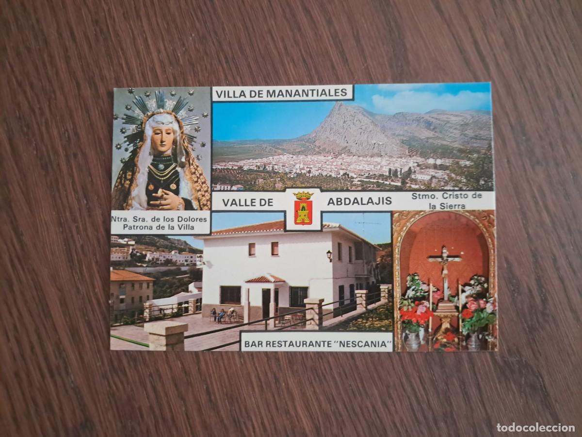 Radios antiguas: postal QSL radioaficionados, diferentes vistas, Valle de Abdalajis, M&aacute;laga. a&ntilde;o 1983.