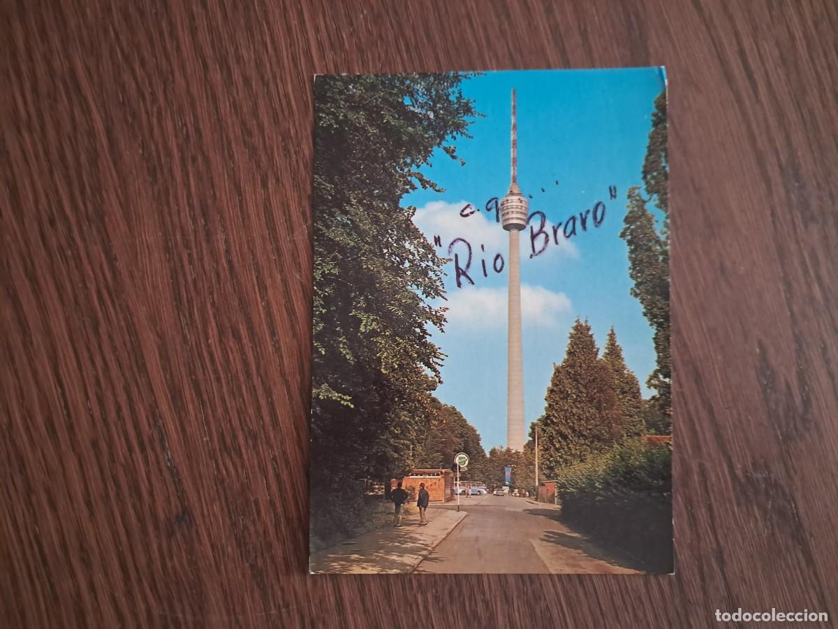 Radios antiguas: postal QSL radioaficionados, Gerlingen, Alemania, a&ntilde;o 1974.