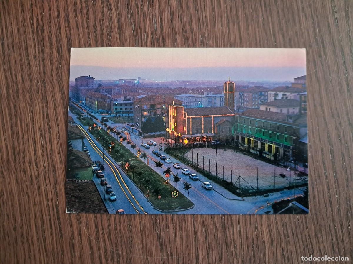 Radios antiguas: postal QSL radioaficionados, Novi Ligure, nocturno, Italia, a&ntilde;o 1974.