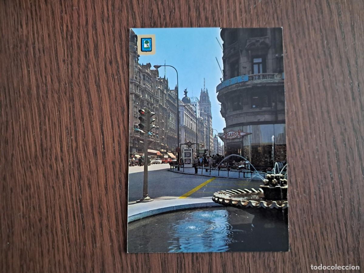 Radios antiguas: postal QSL radioaficionados, Avenida de Jos&eacute; Antonio, Madrid. a&ntilde;o 1974.