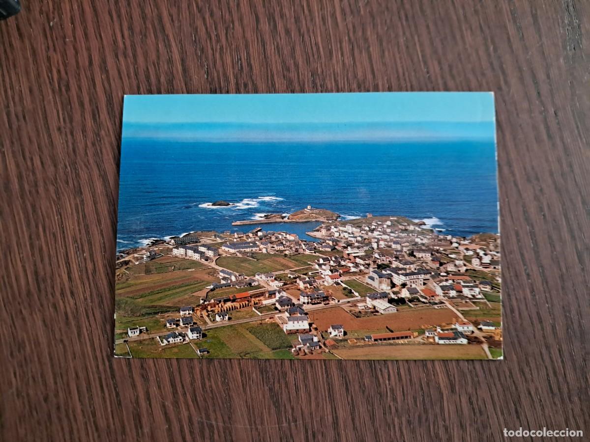 Radios antiguas: postal QSL radioaficionados, vista a&eacute;rea Tapia, Asturias, a&ntilde;os 70.