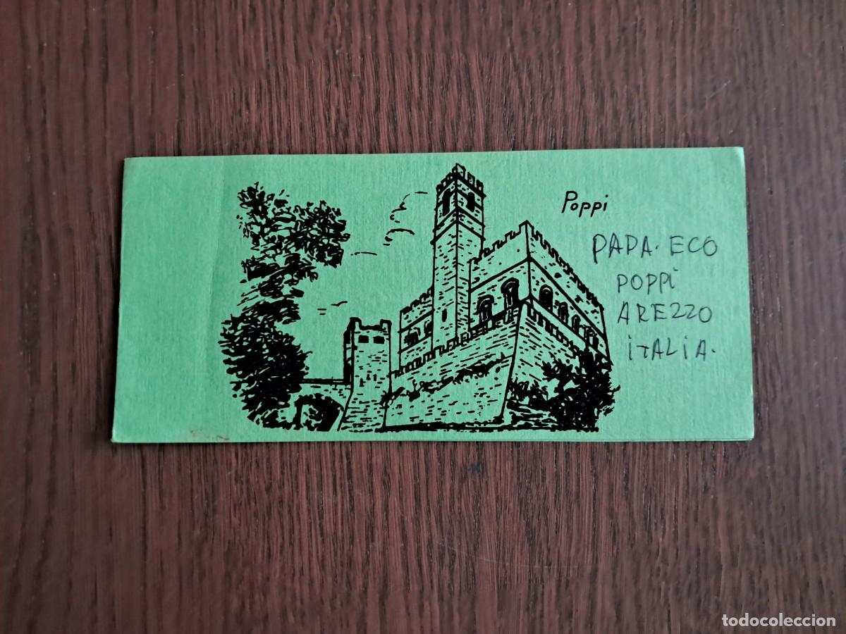 Radios antiguas: tarjeta postal QSL radioaficionados, Poppi, Arezzo, Italia. a&ntilde;o 1974.