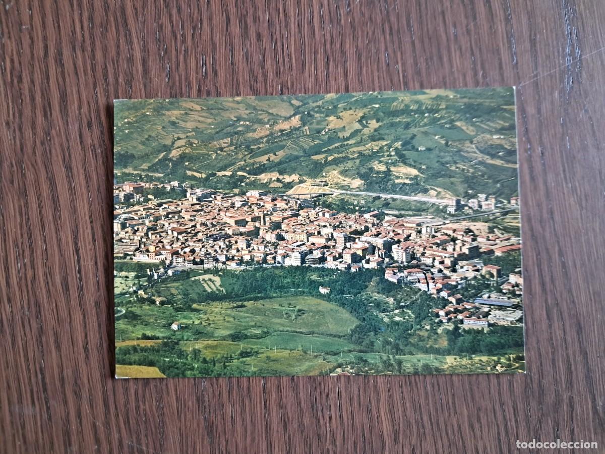 Radios antiguas: postal QSL radioaficionados, vista panor&aacute;mica, Teramo. Italia, a&ntilde;o 1974.