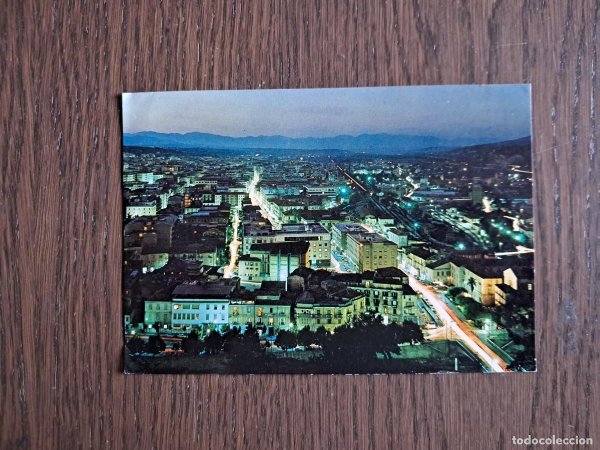 Radios antiguas: postal QSL radioaficionados, vista panor&aacute;mica Cosenza, Italia. a&ntilde;os 70.