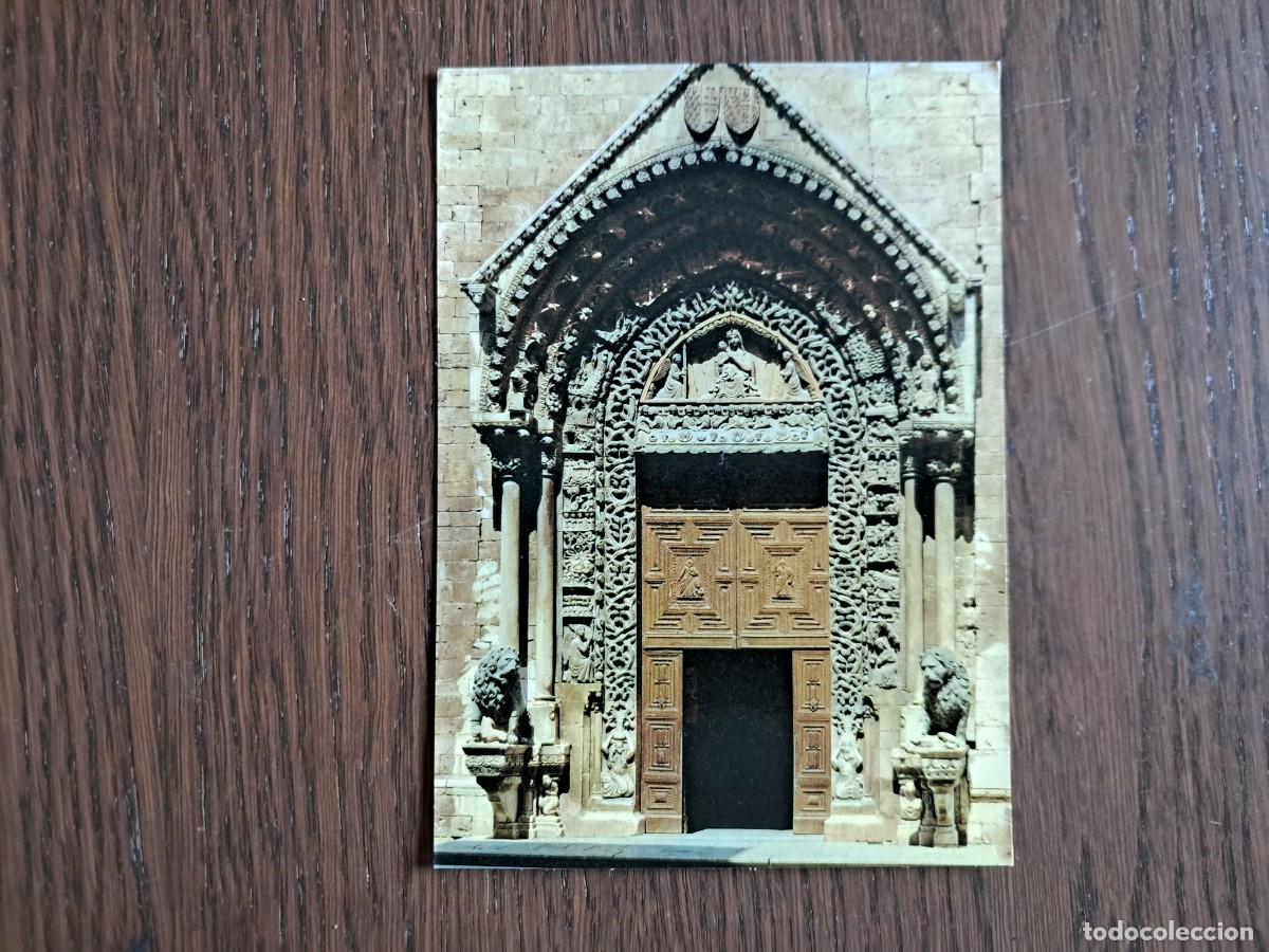 Radios Anciennes: postal QSL radioaficionados, puerta catedral, Altamura, Bari. Italia, a&ntilde;o 1974.