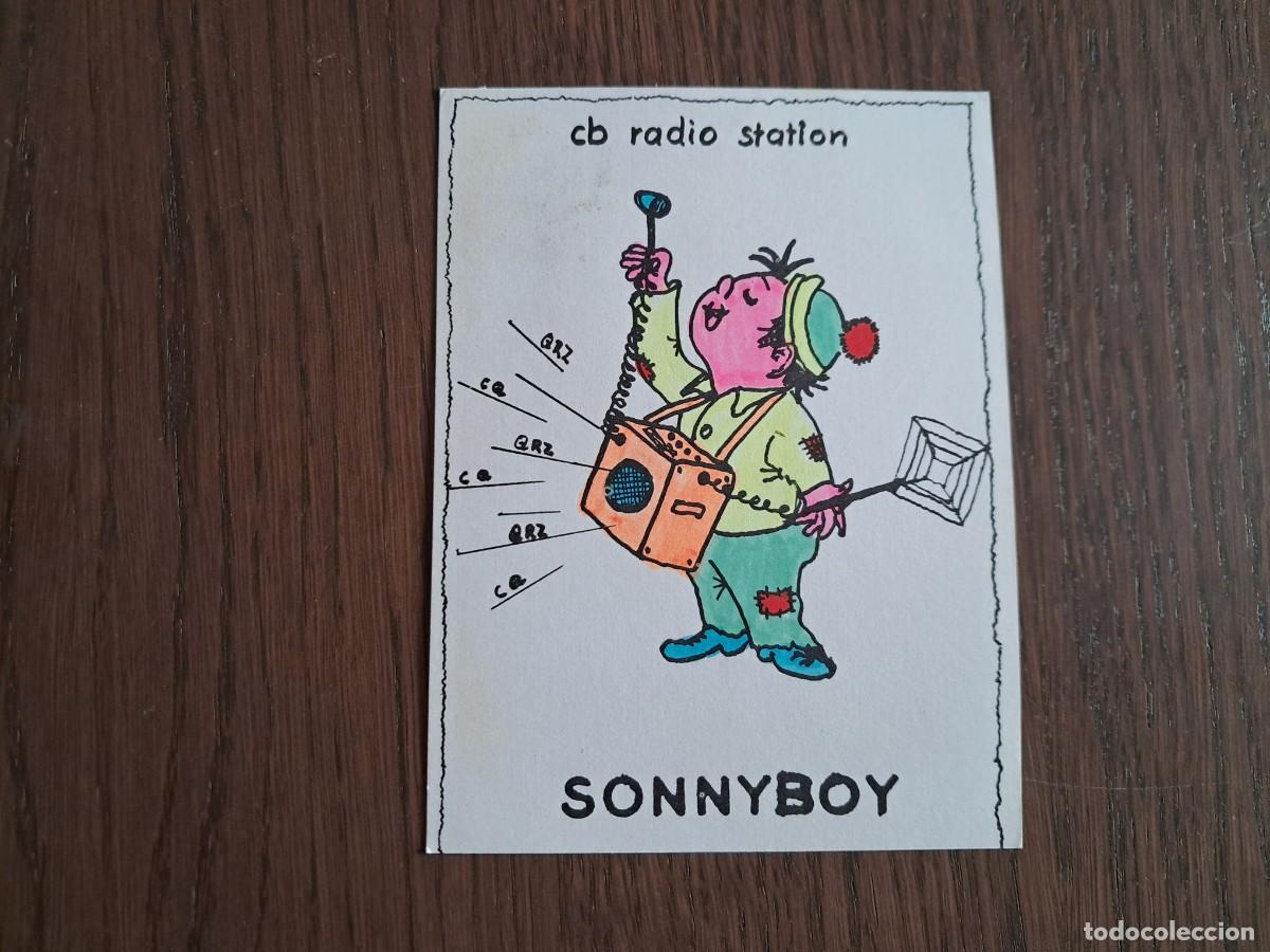 Alte Radios: tarjeta postal QSL radioaficionados, CB radio station, Sonnyboy, a&ntilde;o 1981.