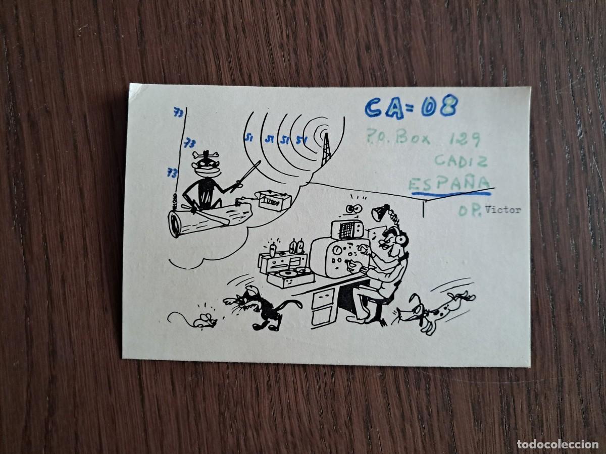 Alte Radios: tarjeta postal QSL radioaficionados, CA-08, C&aacute;diz. a&ntilde;o 1975.
