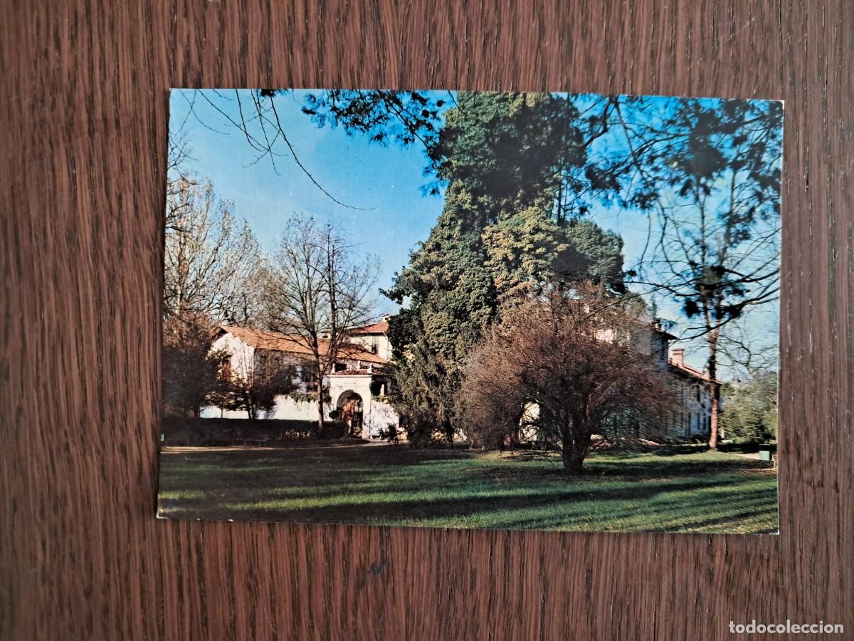 Radio antiche: postal QSL radioaficionados, Parco Marazza, Borgomanero. Italia.