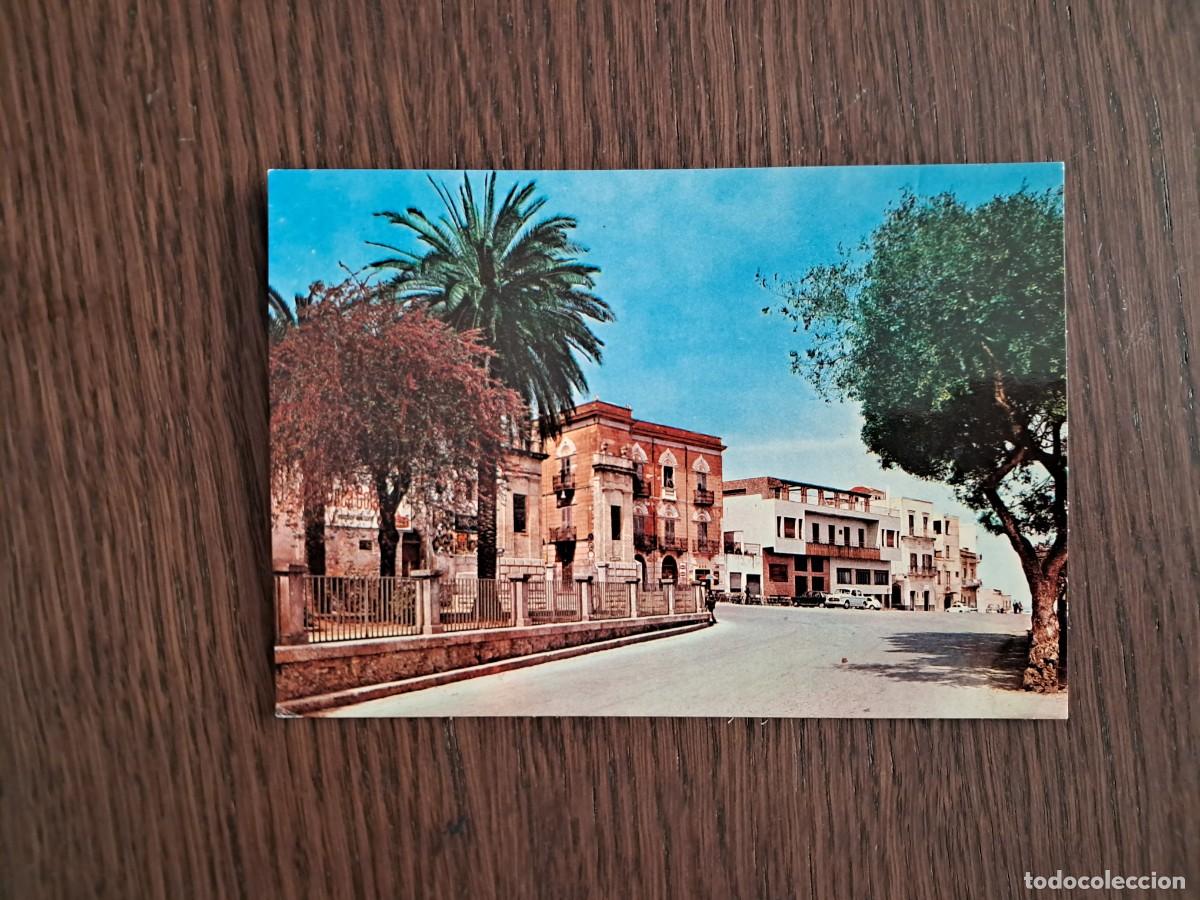 Radio antiche: postal QSL radioaficionados, plaza Bagolino, Alcamo, Italia, a&ntilde;o 1974.