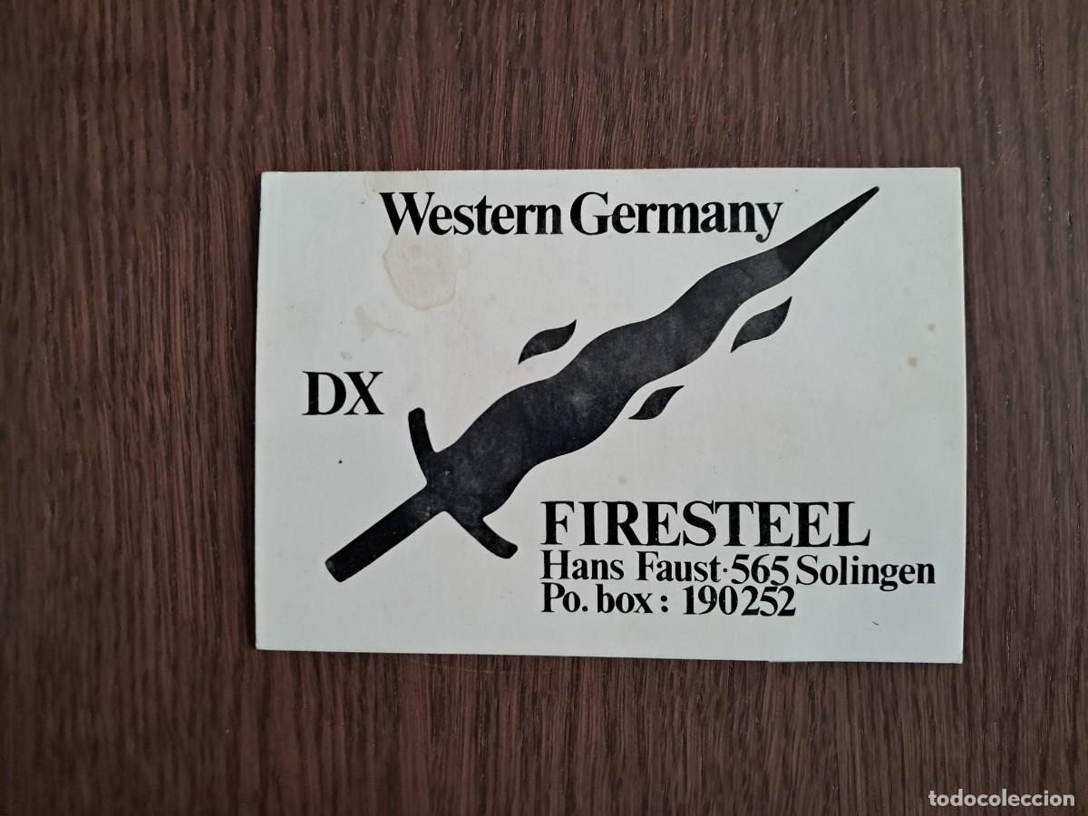 Radio antiche: tarjeta postal QSL radioaficionados, Western Germany, Alemania, a&ntilde;o 1975.