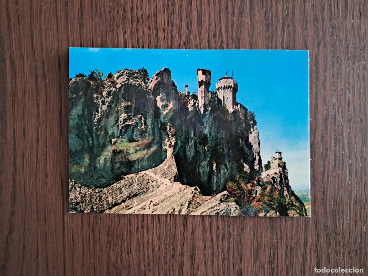 R&aacute;dios antigos: postal QSL radioaficionados, Le antiche rocche, Rep&uacute;blica de San Marino. a&ntilde;o 1975.