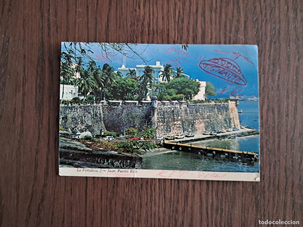 R&aacute;dios antigos: postal QSL radioaficionados, La fortaleza, San Juan de Puerto Rico, a&ntilde;o 1975.