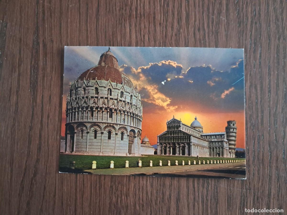 R&aacute;dios antigos: postal QSL radioaficionados, Il Duomo, Pisa, Italia, a&ntilde;o 1974.