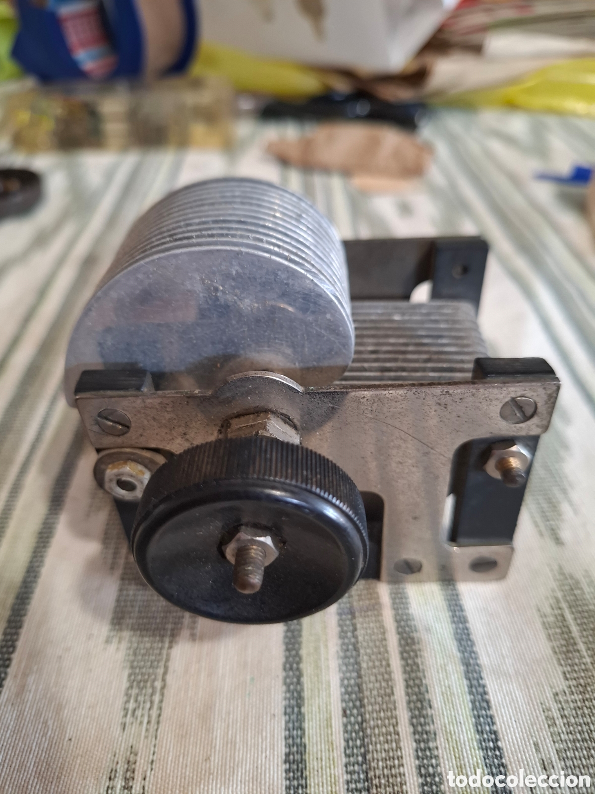 Radios antiguas: DEVICON condensador variable de aire (variable tuning condenser) - Foto 3