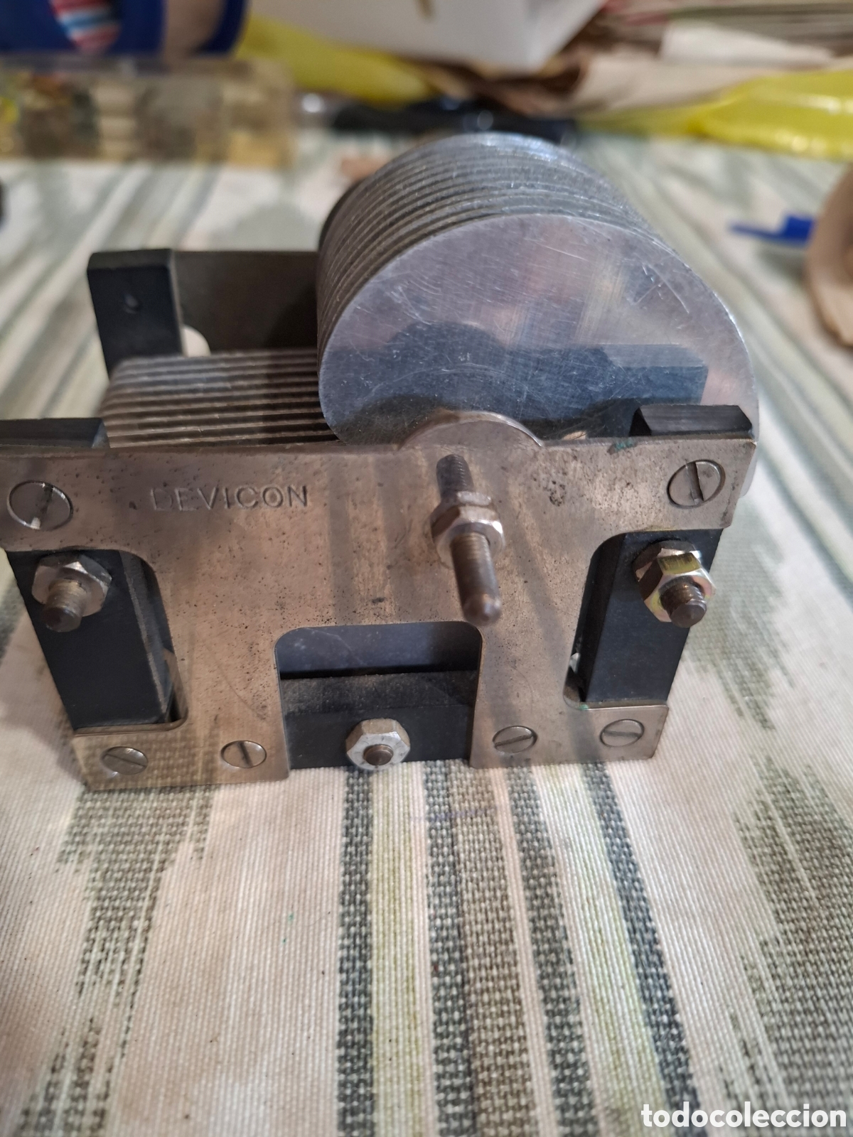 Radios antiguas: DEVICON condensador variable de aire (variable tuning condenser)