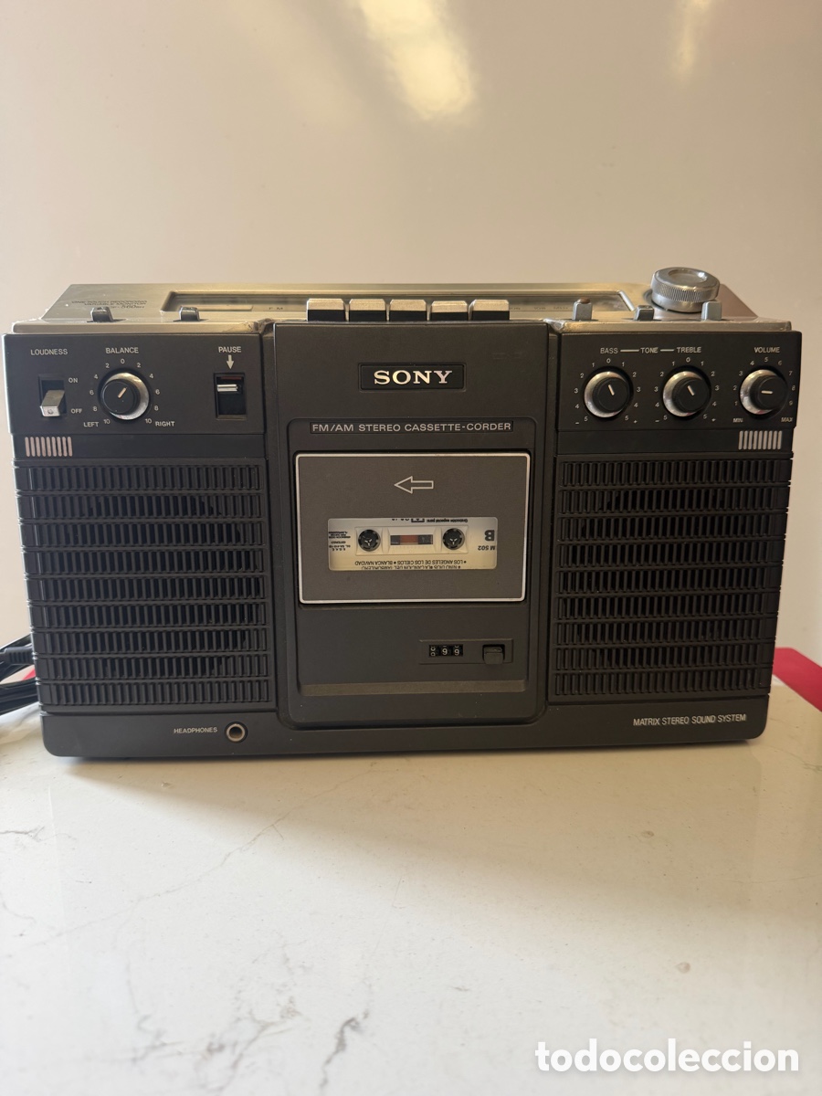 Radios antiguas: Sony CF-560SH Radiocasete Est&eacute;reo Vintage
