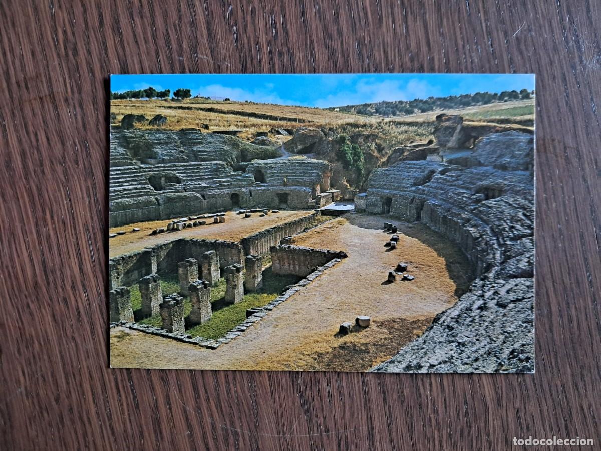 Radios antiguas: postal QSL radioaficionados, ruinas de It&aacute;lica, Sevilla, a&ntilde;o 1975.