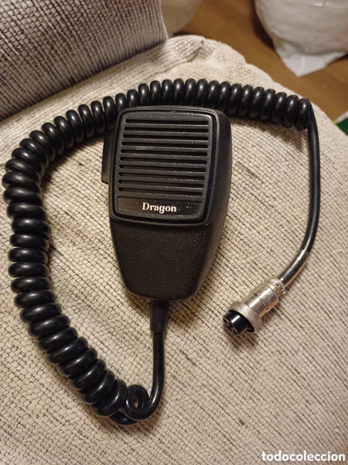 Radios antiguas: Microfono emisora radio marca dragon