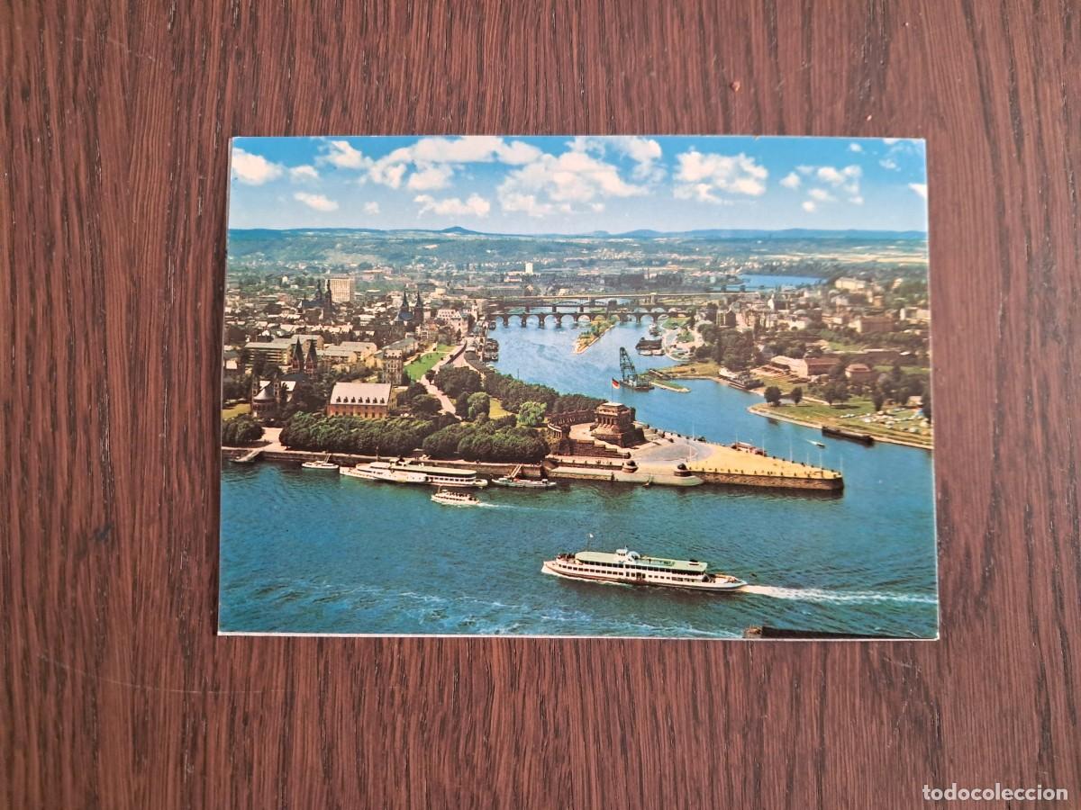 Radios antiguas: postal QSL radioaficionados, Koblenz, Alemania, a&ntilde;o 1975.