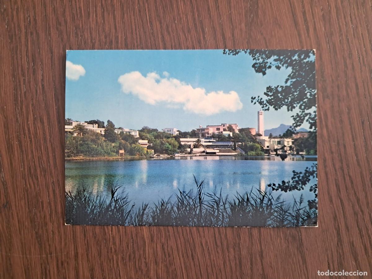 Radios antiguas: postal QSL radioaficionados, lago di Paola, Sabaudia, Italia, a&ntilde;os 70.