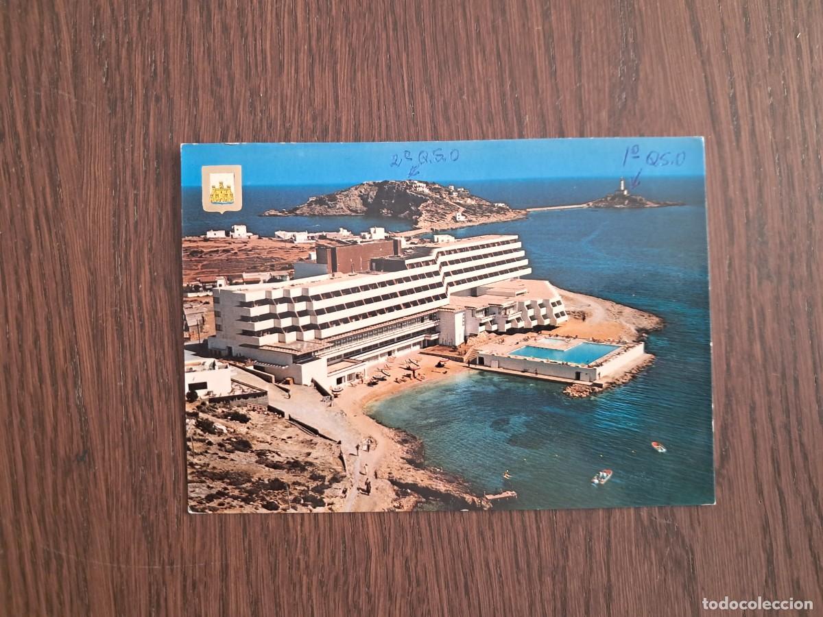 Radios antiguas: postal QSL radioaficionados, hotel el corso, Talamanca, Ibiza. a&ntilde;o 1975.