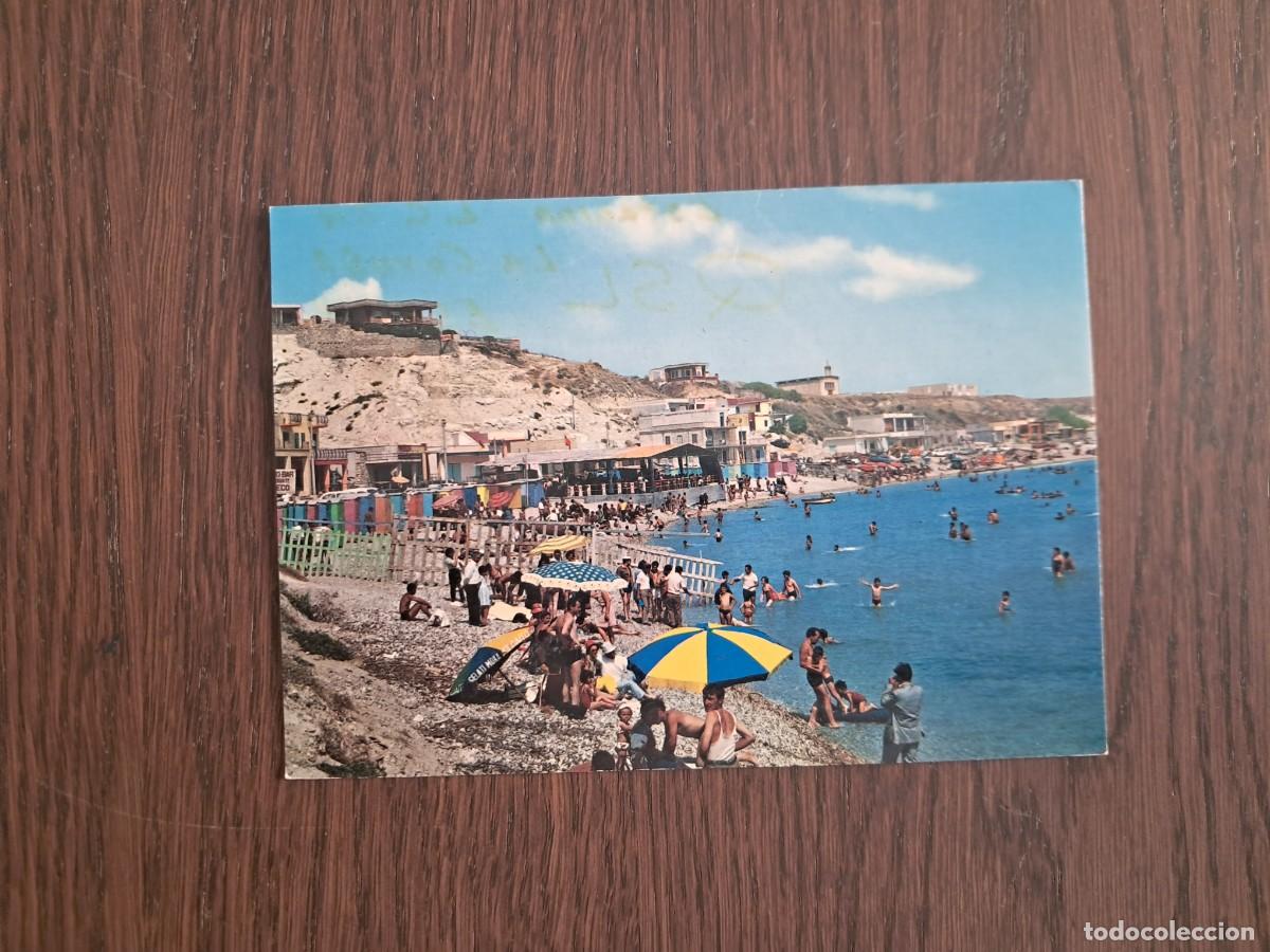 Radios antiguas: postal QSL radioaficionados, Lido secca grande, Ribera, Italia. a&ntilde;o 1974.