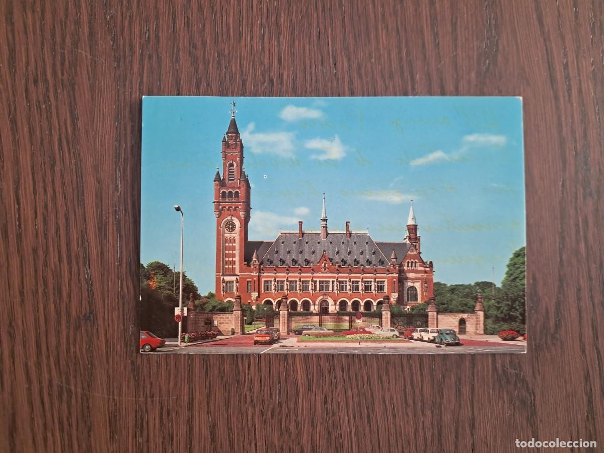 Radios antiguas: postal QSL radioaficionados, palace of peace, Holanda. a&ntilde;os 70.