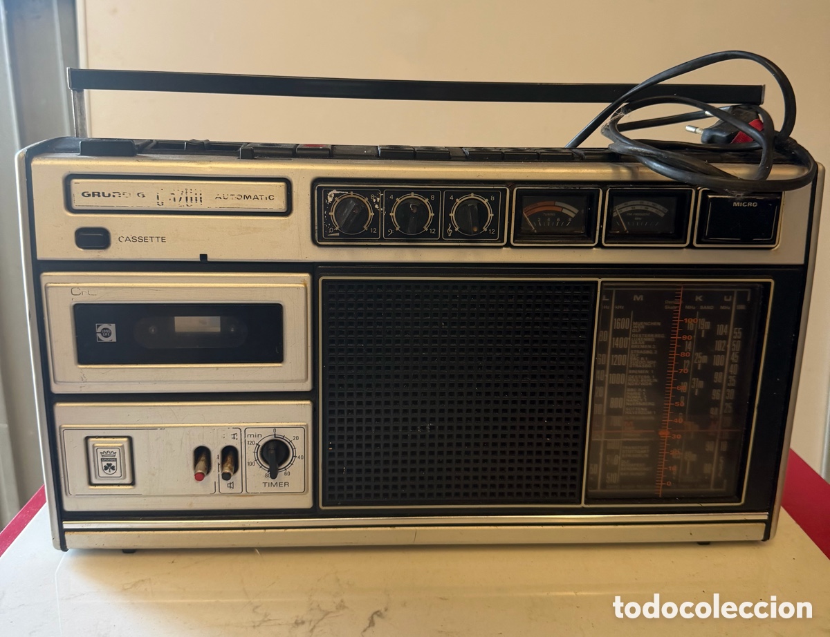 Radios antiguas: Radio Cassette Vintage Grundig