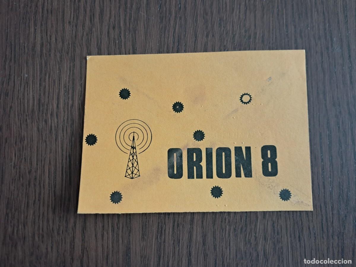Radios antiguas: tarjeta postal QSL radioaficionados, Orion 8, Wutzlhofen. Alemania, a&ntilde;o 1975.