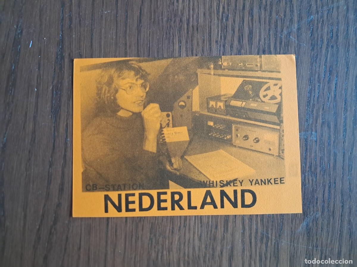 R&aacute;dios antigos: tarjeta postal QSL radioaficionados, CB station whiskhey yankee, Holanda, a&ntilde;o 1975.