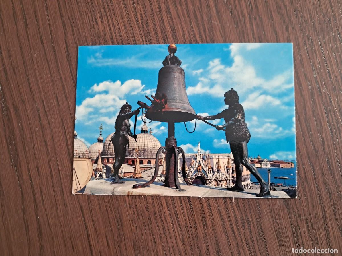 Radios antiguas: postal QSL radioaficionados, Venecia, Italia, a&ntilde;os 70.