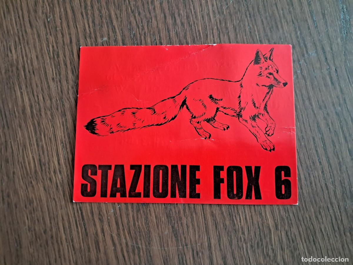 Radios antiguas: tarjeta postal QSL radioaficionados, stazione Fox 6, Italia, a&ntilde;os 70.