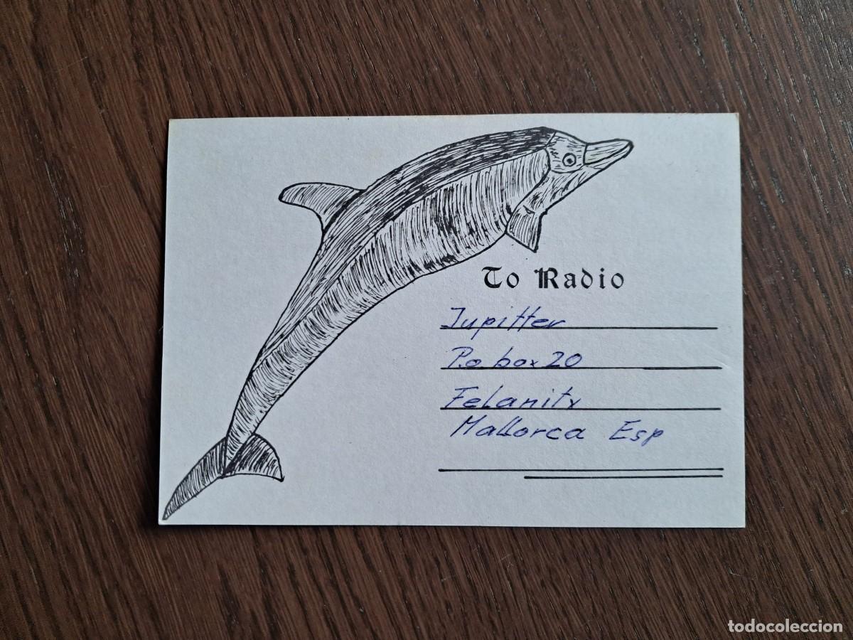 Radios antiguas: tarjeta postal QSL radioaficionados, Delphin 64 1&2, Oberburg, Suiza, a&ntilde;os 70.