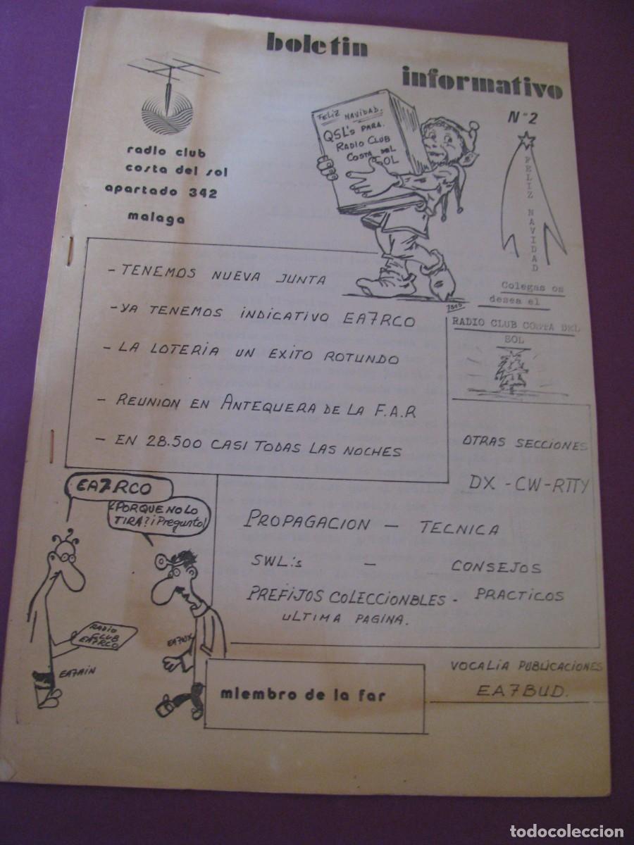 Radios antiguas: BOLET&Iacute;N INFORMATIVO N&ordm; 2 RADIO CLUB COSTA DEL SOL (M&Aacute;LAGA) - NAVIDAD 1984