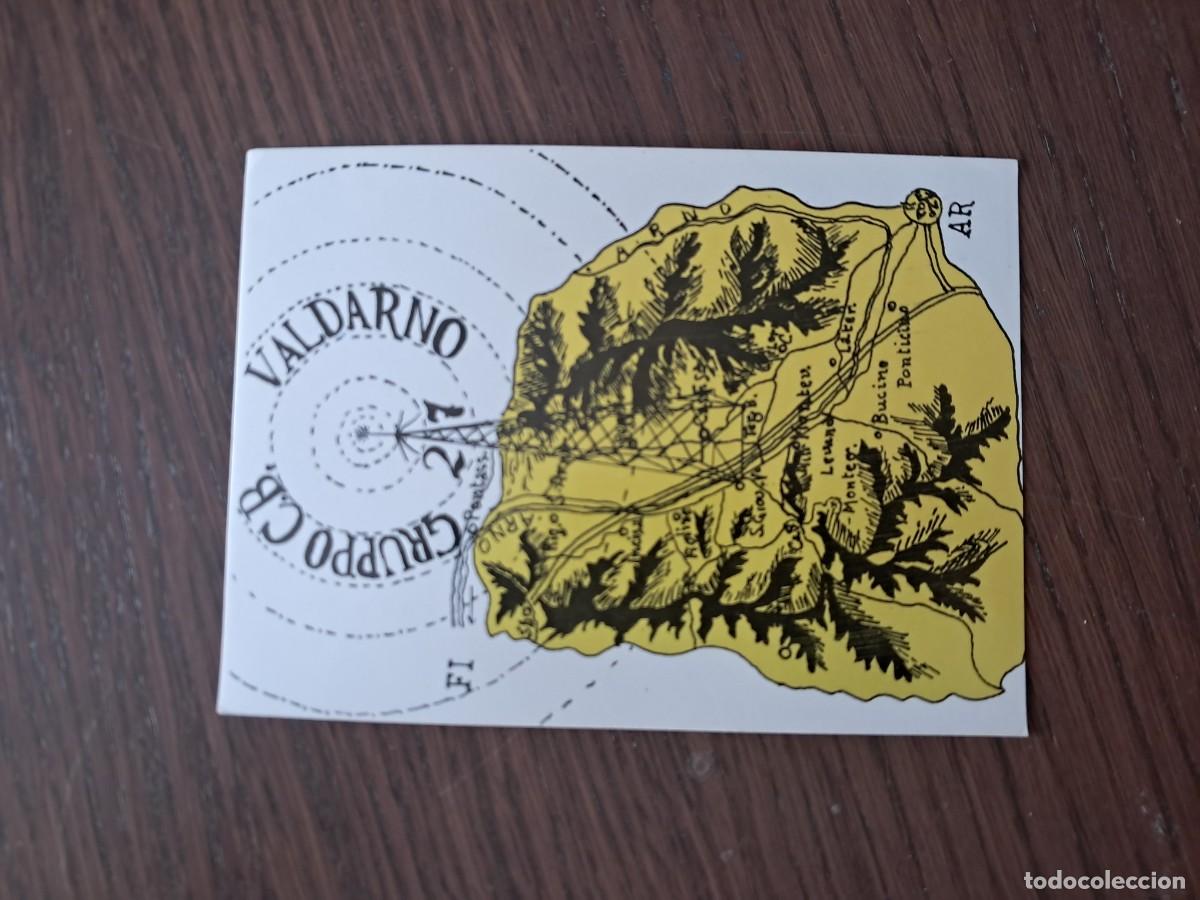 Alte Radios: tarjeta postal QSL radioaficionados, gruppo CB Valdarno, Italia, a&ntilde;o 1974.