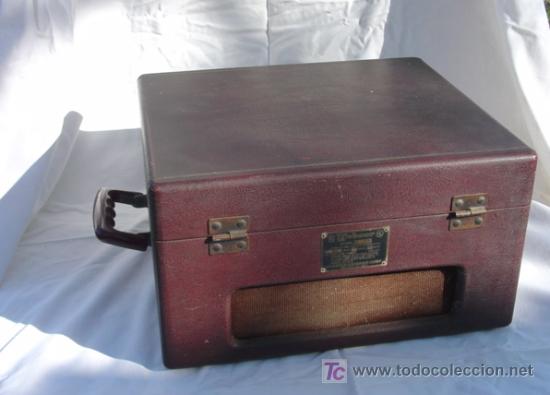 Fon&oacute;grafos y grabadoras de v&aacute;lvulas: Vista trasera con placa del fabricante - Foto 3