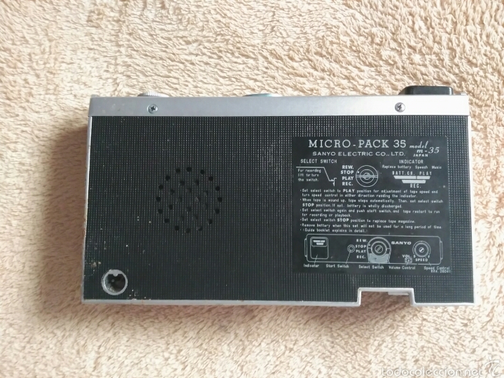 Fon&oacute;grafos y grabadoras de v&aacute;lvulas: GRABADORA SANYO M-35 - Foto 2
