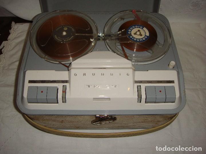 Fon&oacute;grafos y grabadoras de v&aacute;lvulas: Grabadora Grundig TK 14 - Foto 2