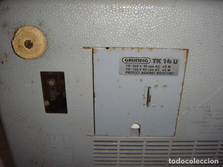 Fon&oacute;grafos y grabadoras de v&aacute;lvulas: Grabadora Grundig TK 14 - Foto 6