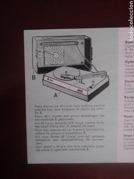 Fon&oacute;grafos y grabadoras de v&aacute;lvulas: Instrucciones de tocadiscos electr&oacute;fono ASKAR - Foto 3