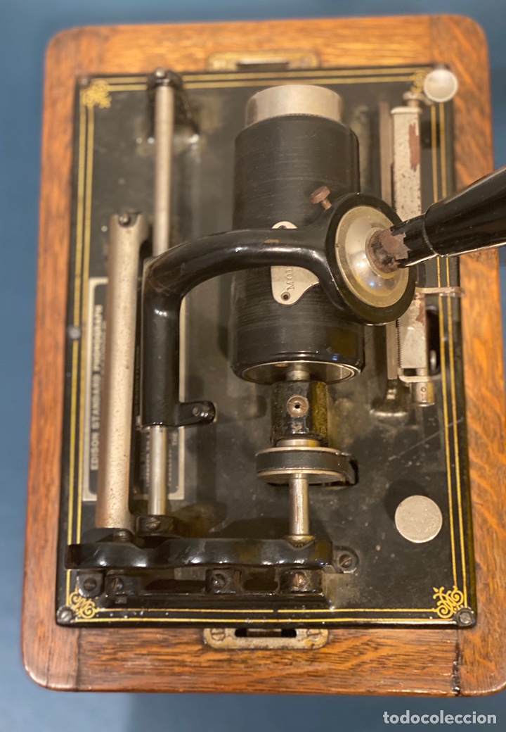 Fon&oacute;grafos y grabadoras de v&aacute;lvulas: Fonografo Edison primeros &lsquo;900 + accesorios - Foto 4