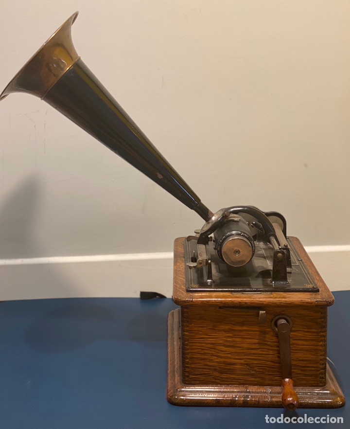 Fon&oacute;grafos y grabadoras de v&aacute;lvulas: Fonografo Edison primeros &lsquo;900 + accesorios - Foto 5