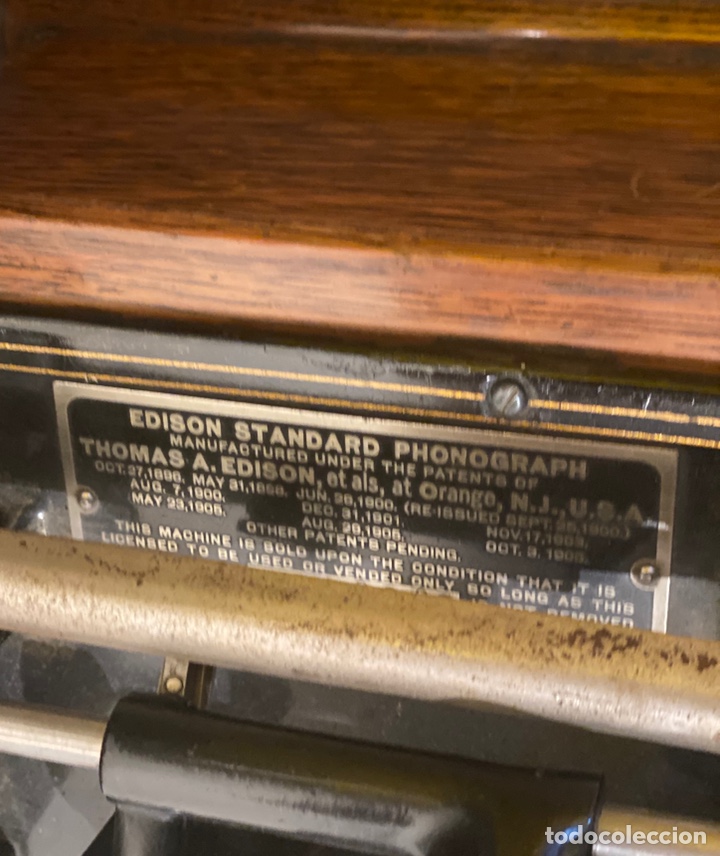 Fon&oacute;grafos y grabadoras de v&aacute;lvulas: Fonografo Edison primeros &lsquo;900 + accesorios - Foto 6