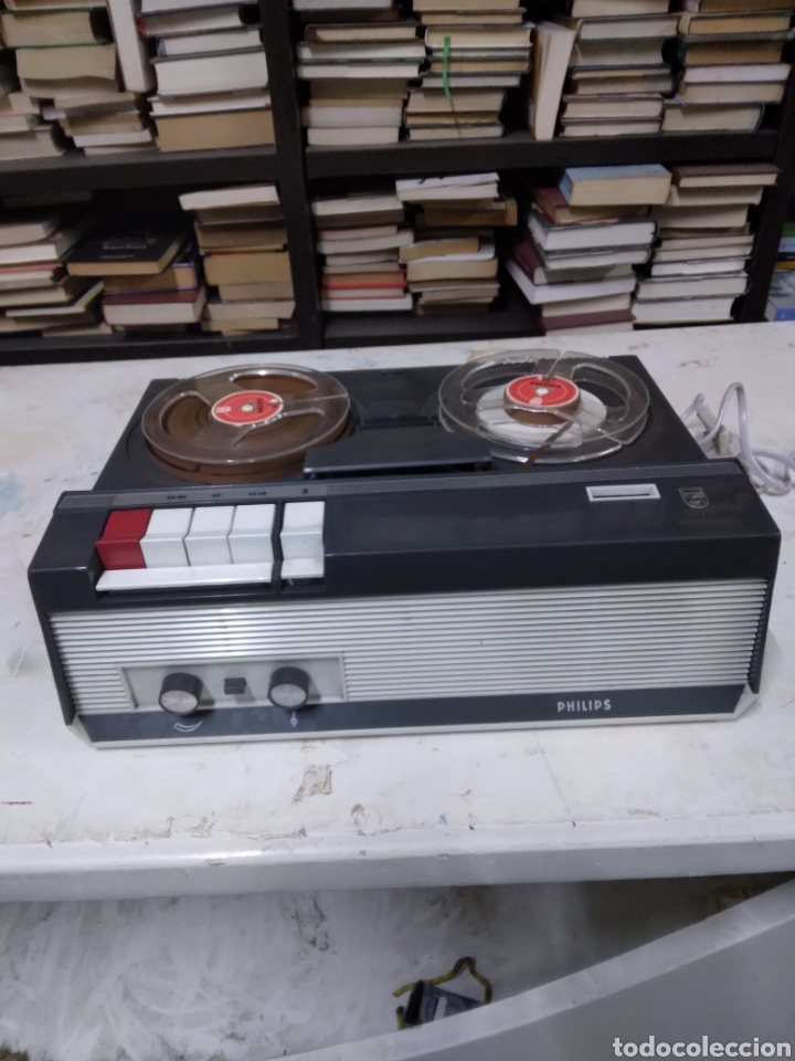 Fon&oacute;grafos y grabadoras de v&aacute;lvulas: Magnetofono Philips - Foto 2